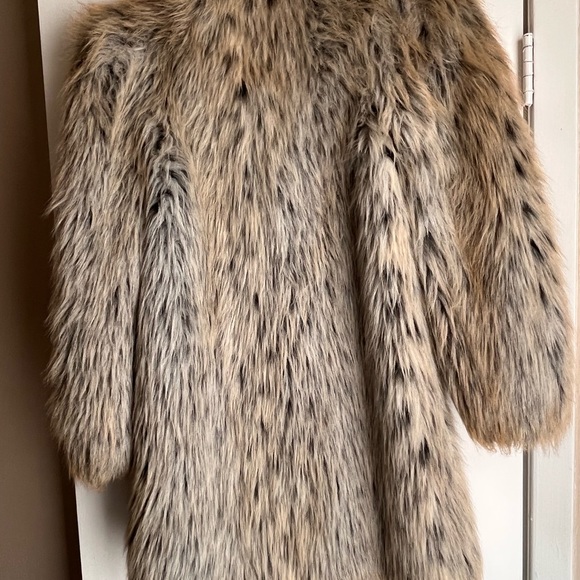 Vtg American Signature Grey Faux Fur Luxurious half Coat Jacket Womens Sz Large - Picture 10 of 10